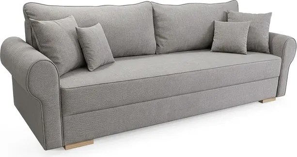 Sofa z Funkcją Spania RELON Szara Nowoczesna