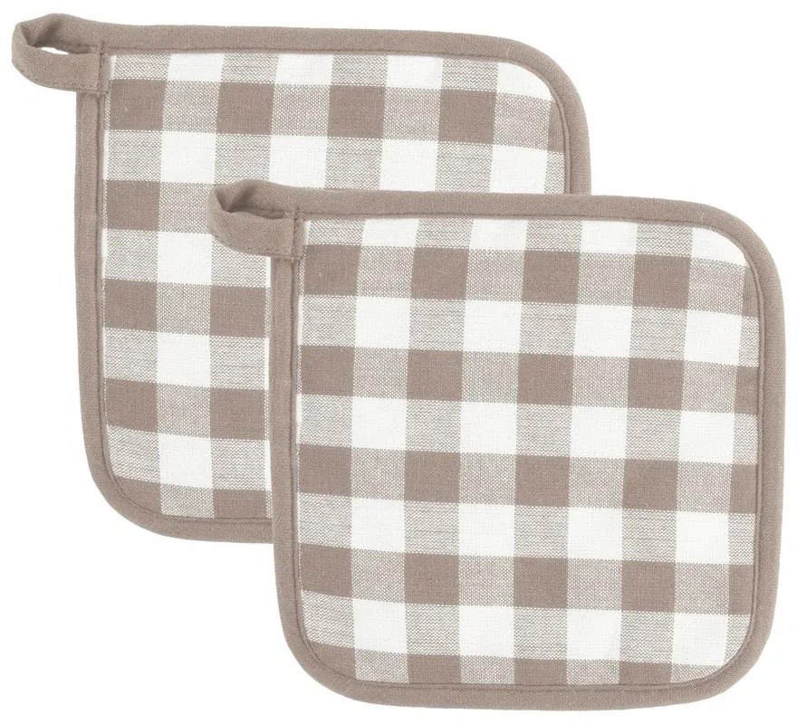 Bawełniane rękawice kuchenne zestaw 2 szt. Gingham – Tiseco Home Studio