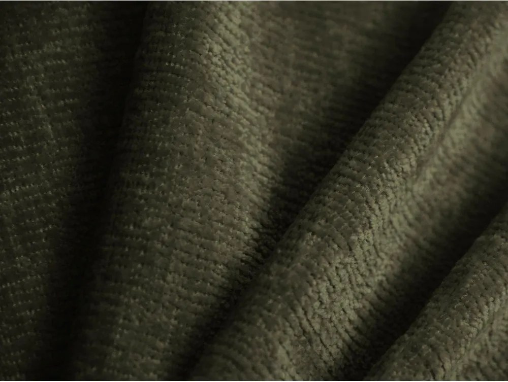 Zielone tapicerowane łóżko jednoosobowe ze schowkiem ze stelażem 90x200 cm Lupine – Micadoni