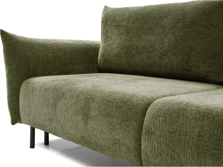 Sofa ADEL z funkcja spania i pojemnikiem OLIWKOWY OVER THE HORIZON 38