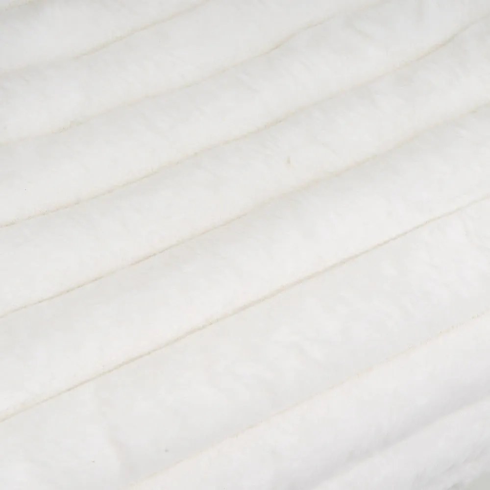 Biały koc z mikropluszu 130x160 cm Fur Velvet – Casa Selección