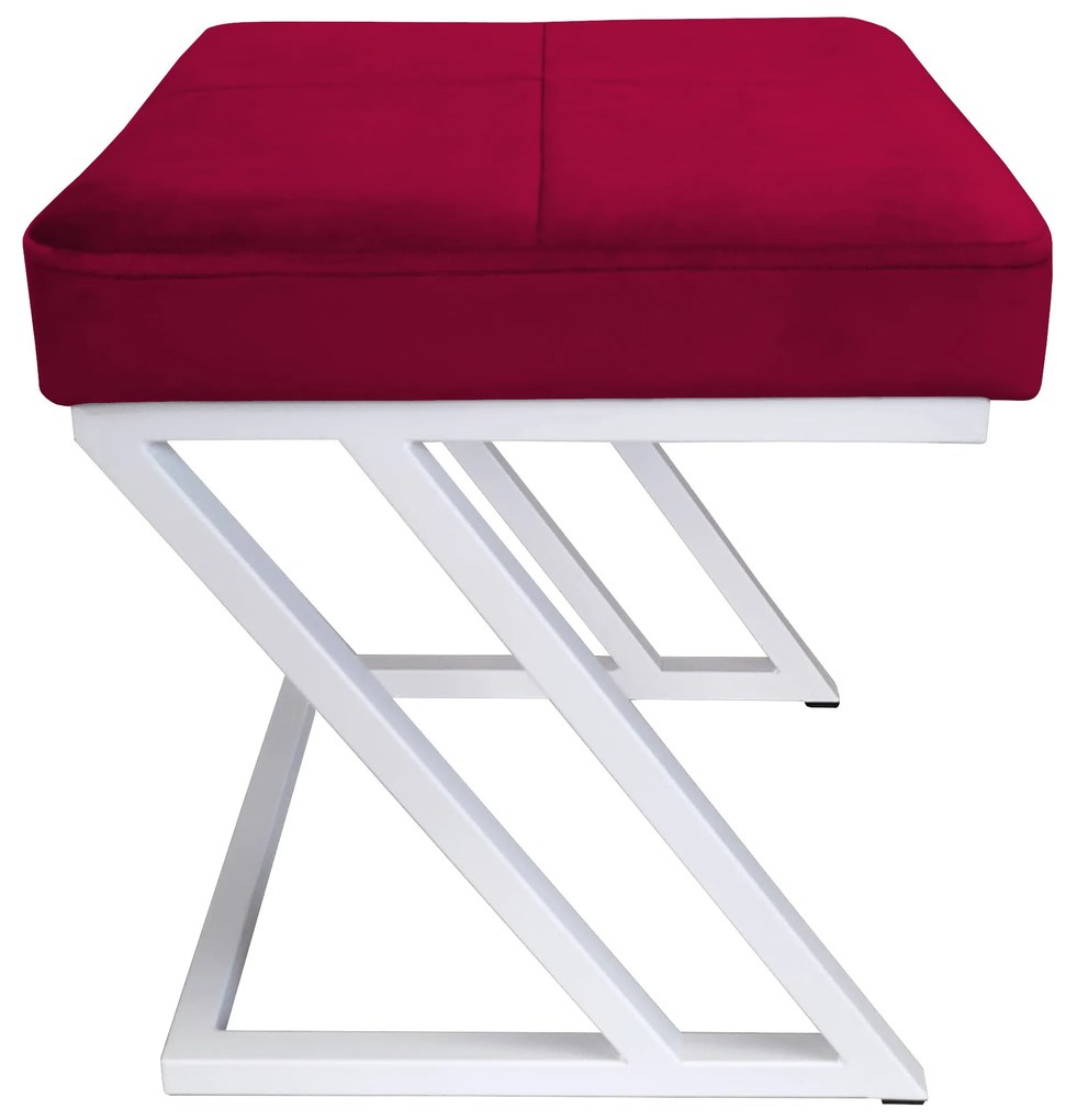 Pufa ZETA LOFT taboret podnóżek podstawa biała MG31