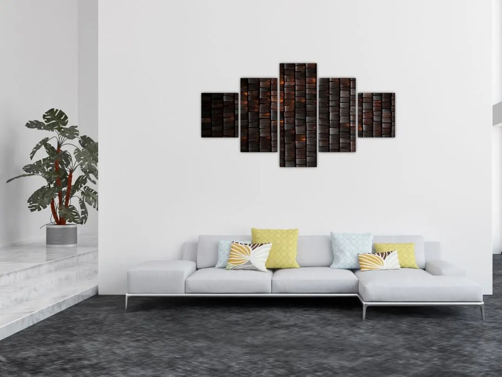 Nowoczesne malarstwo abstrakcyjne (125x70 cm)