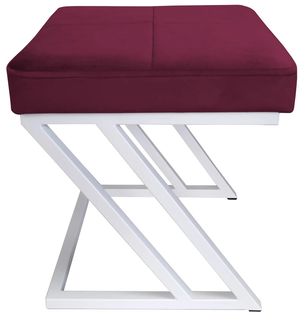 Pufa ZETA LOFT taboret podnóżek podstawa biała MG02