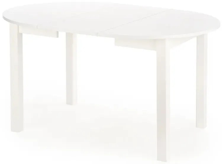 Biały okrągły stół rozkładany 102-142 cm A2-B47