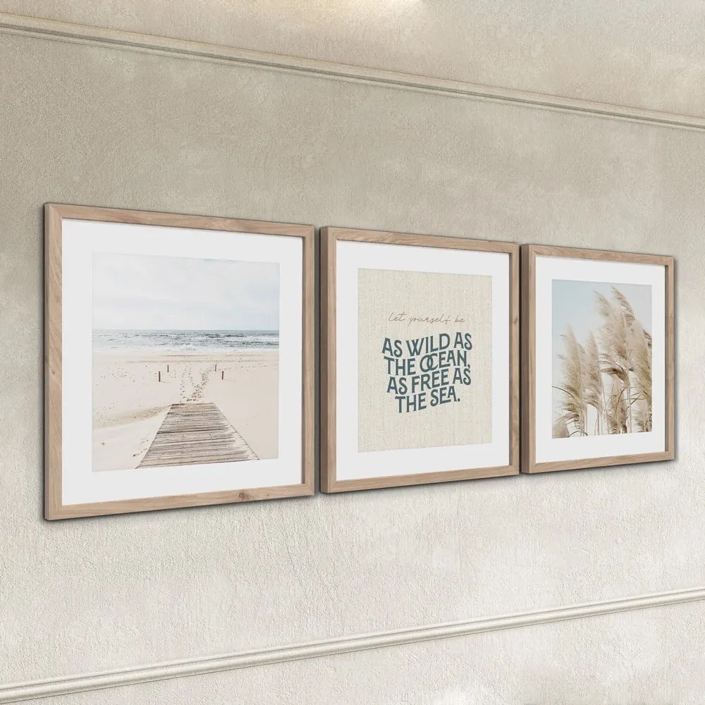 Obrazy zestaw 3 szt. 30x40 cm Seaside – Styler