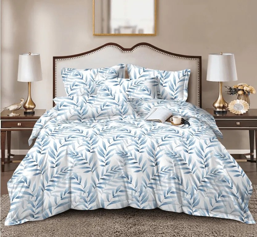 PrzytulneMieszkanie.pl PrzytulneMieszkanie.pl Pościel z mikrofibry KOVENDI niebiesko-biała Rozmiar pościeli: 70 x 90 cm | 140 x 220 cm