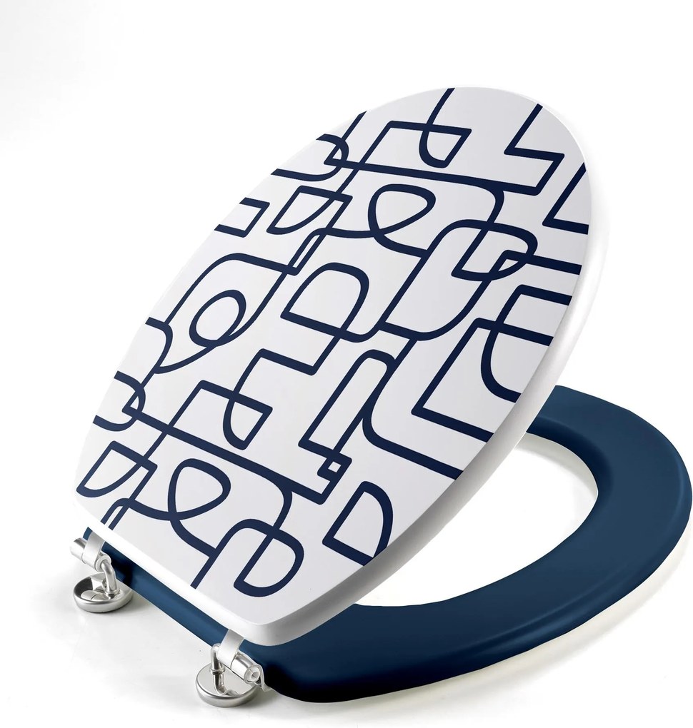 Deska sedesowa LABYRINTHE, MDF, 37,5 x 46 cm