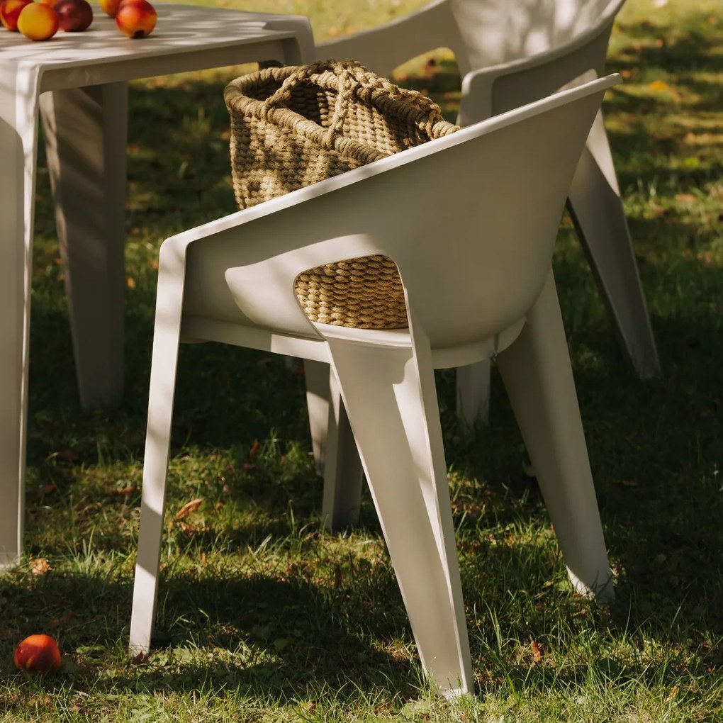Plastikowe krzesło do ogrodu Premo Six z podłokietnikami