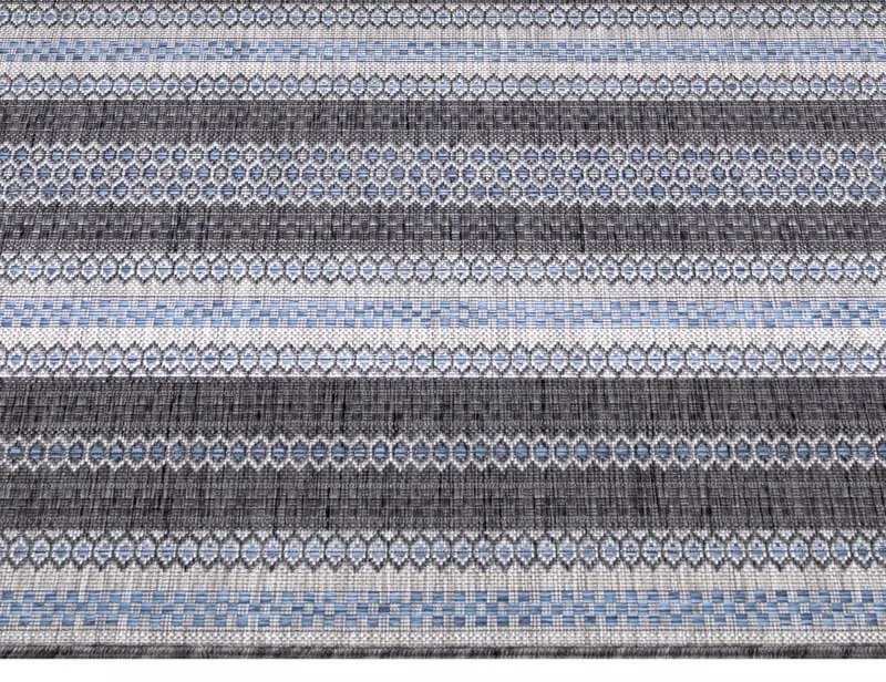 Dywan zewnętrzny Sunny paseczki antracyt 160 cm x 230 cm