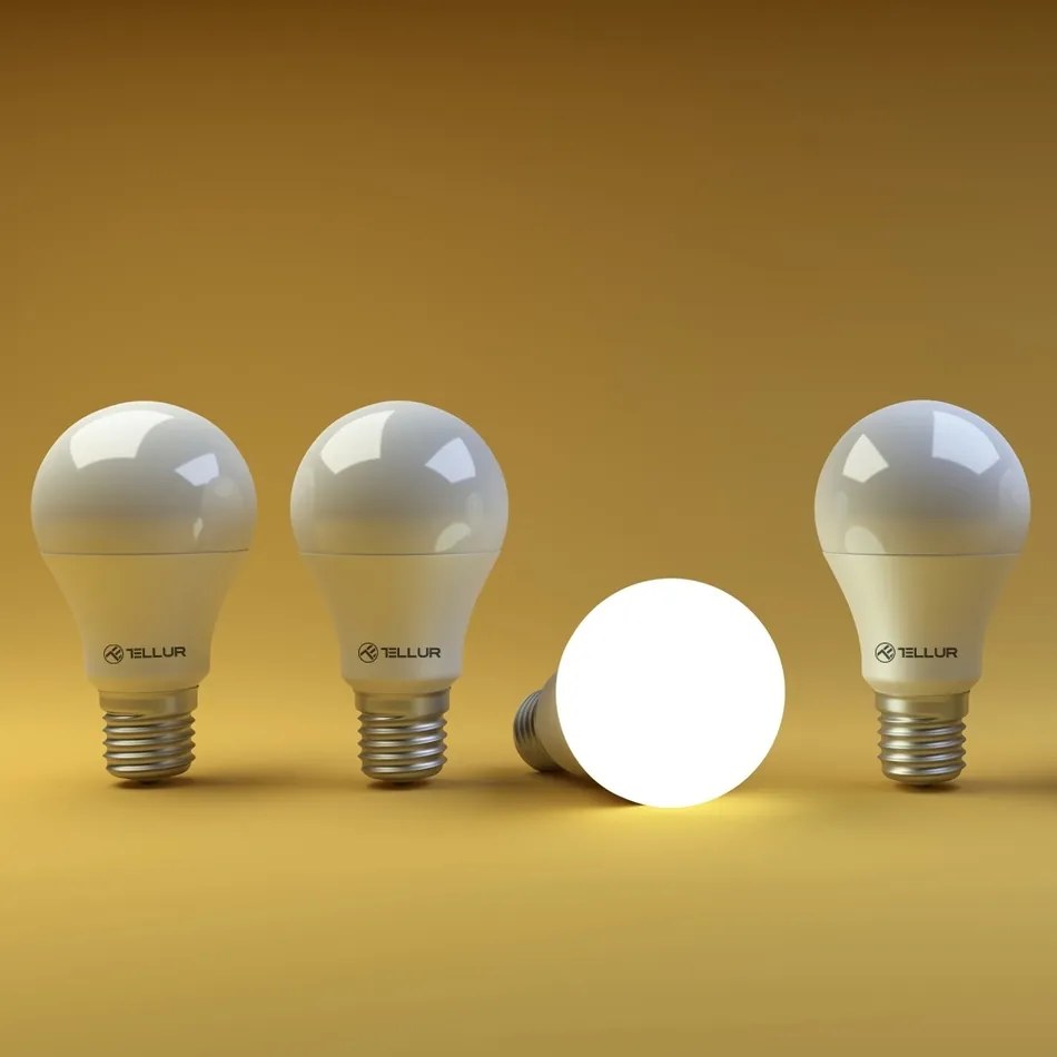 Tellur WiFi Smart żarówka E27, 10 W, ciepła biała