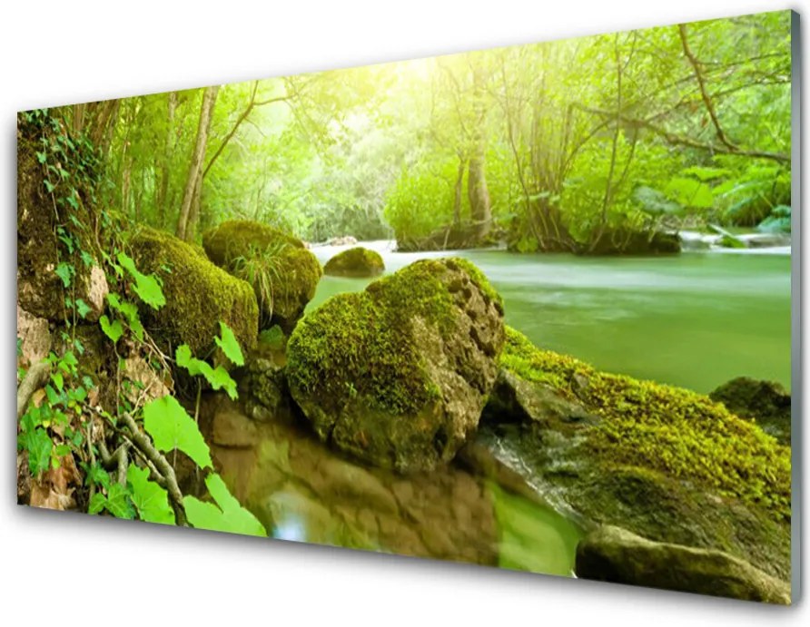 Panel Szklany do Kuchni Spokój Płynącej Wody