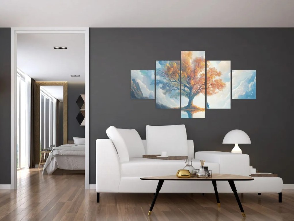 Obraz – Drzewo życia i miłości (125x70 cm)
