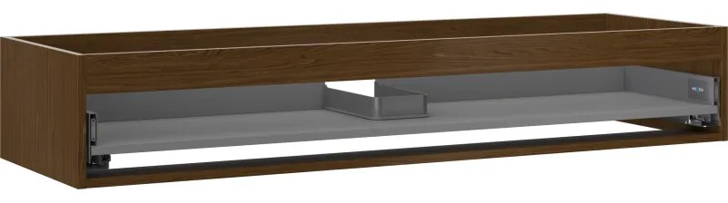 Mexen Box-A korpus szafki podumywalkowej 140 cm, 1 szuflada, orzech - 91AX0-1400-235-1-86