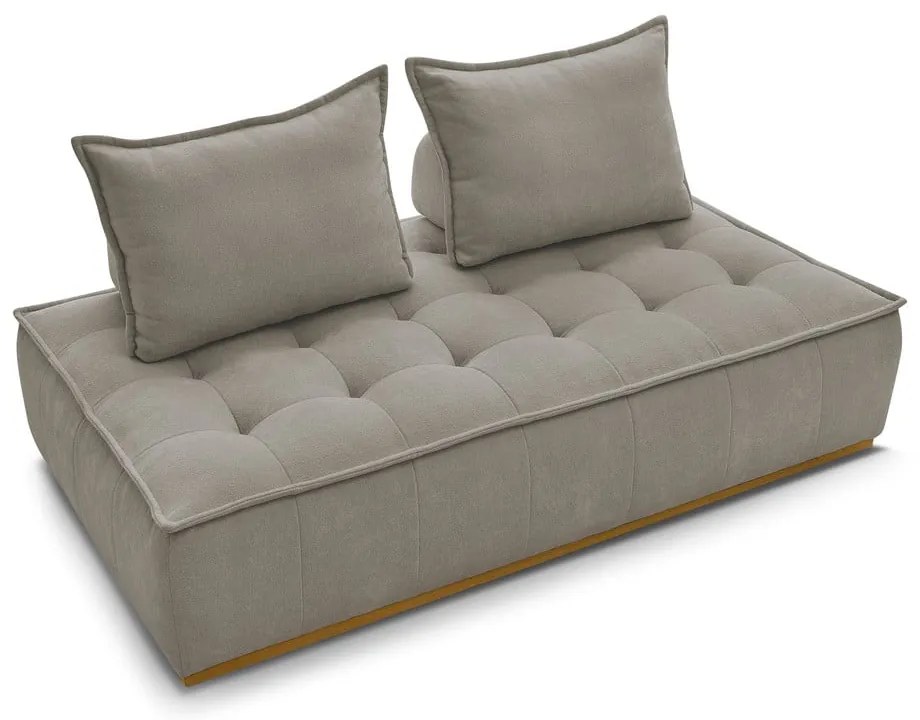 Szarobrązowa sofa z tkaniny szenilowej 175 cm Elisa – Bobochic Paris