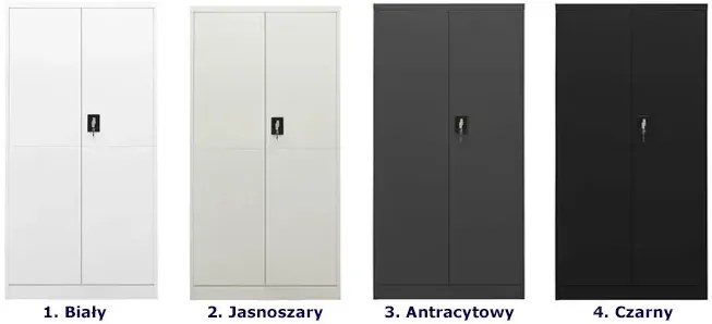 Antracytowa stalowa szafa na klucz - Thof
