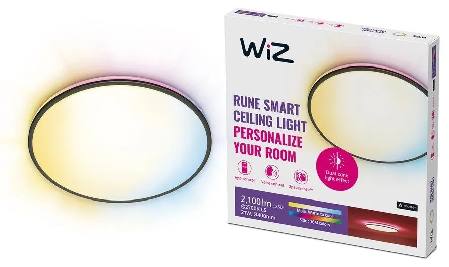 Inteligentna lampa sufitowa LED 21 W Rune – WiZ
