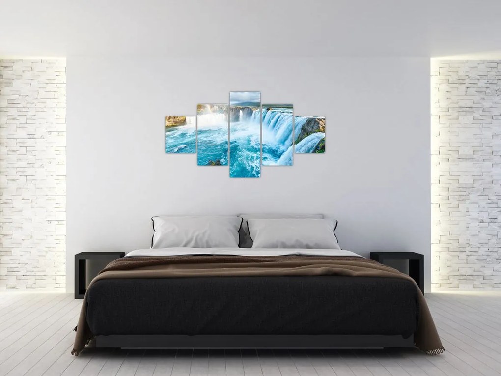 Obraz - Wodospad Godafoss (125x70 cm)