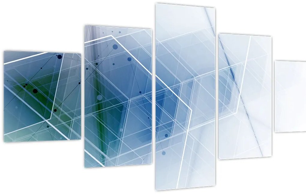 Obraz - Kształty geometryczne (125x70 cm)