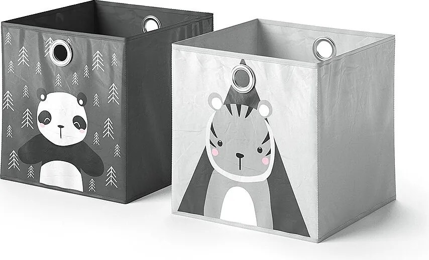 Skrzynia składana ciemnoszary 30x30x30