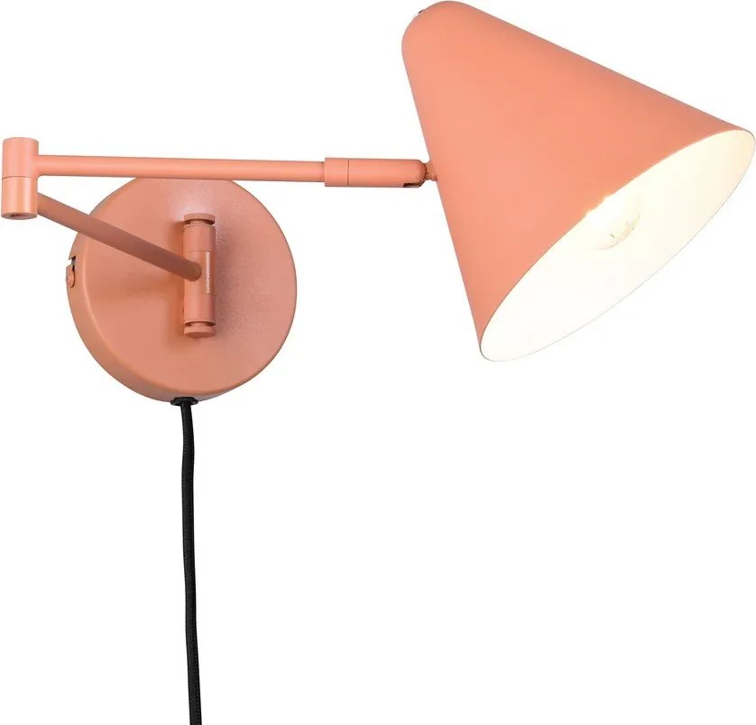 Pomarańczowy kinkiet z elastyczną konstrukcją do kontaktu ø 15 cm Cosima – Trio