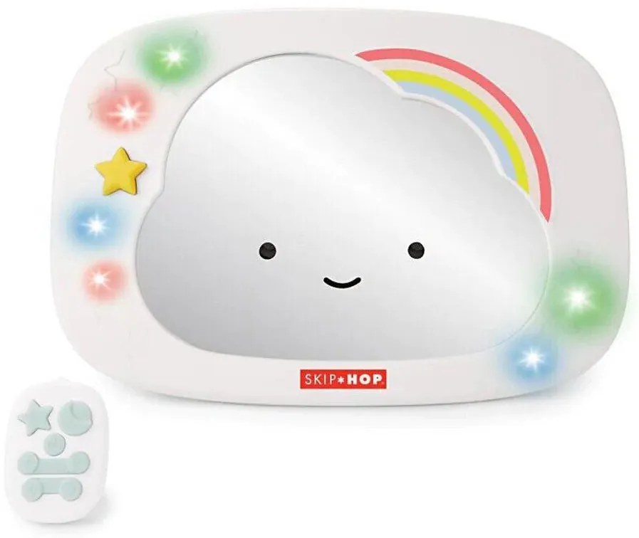 Skip Hop - Lusterko wsteczne do samochodu dla dzieci LINING CLOUD 3xAA