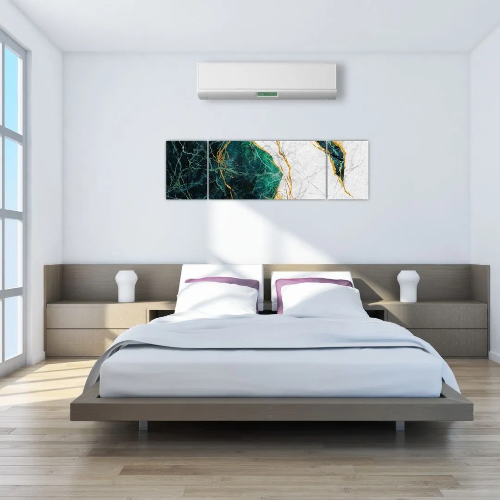 Obraz - Turkusowy marmur (170x50 cm)