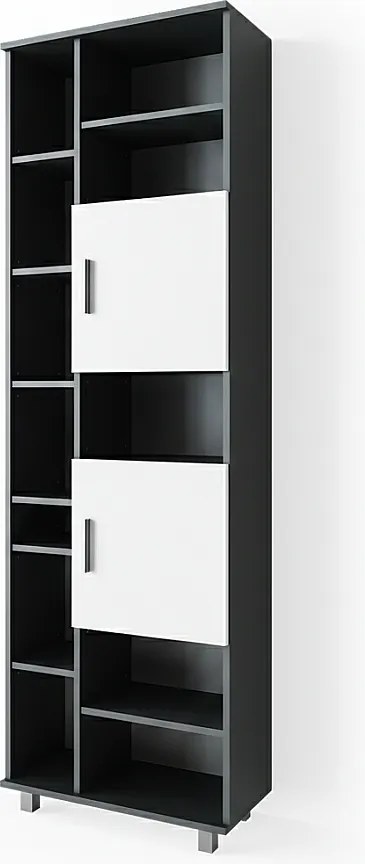 Szafka łazienkowa antracyt/biały 60x30x190 ilias