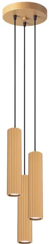 Nowoczesna złota lampa wisząca - 4X D299 P3-E21