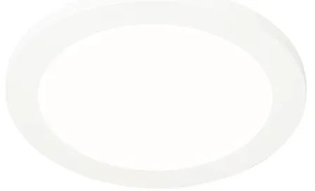 Lampa sufitowa biała 22,5 cm w tym LED 3-stopniowy ściemniacz IP44 - Steve