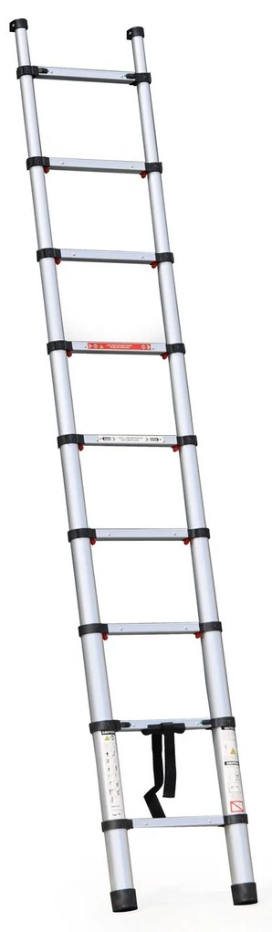 Teleskopowa drabina aluminiowa PROFI, 2,6 m, 9 szczebli