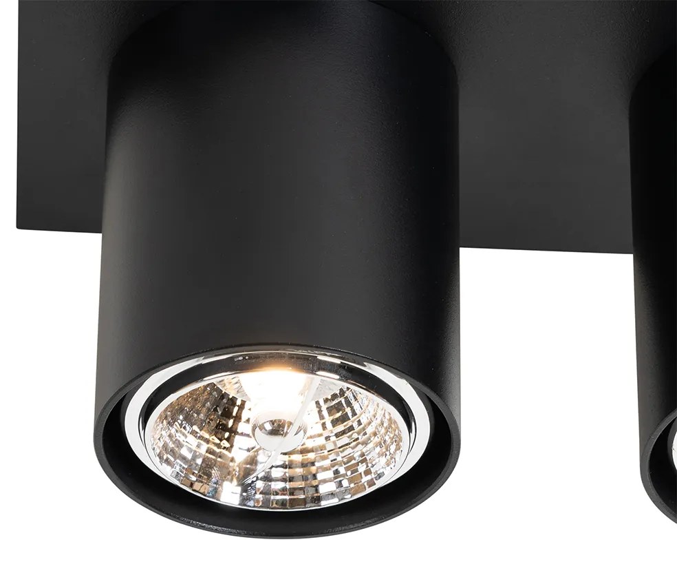 Nowoczesny Plafon / Reflektorek / Spot / Spotow / Lampy sufitowe czarny 2-punktowy - Tubo Nowoczesny Oswietlenie wewnetrzne