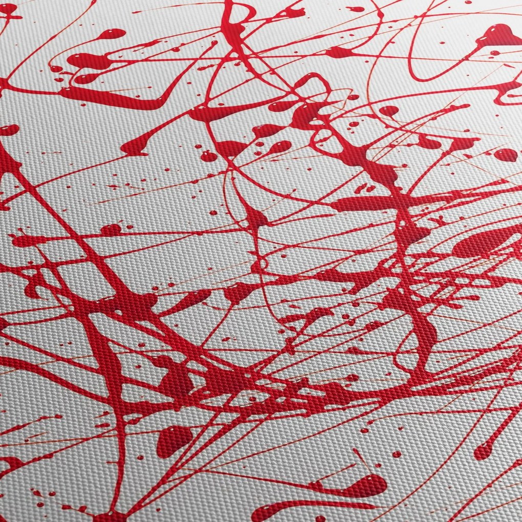 Obraz przy użyciu techniki drippingu (170x50 cm)