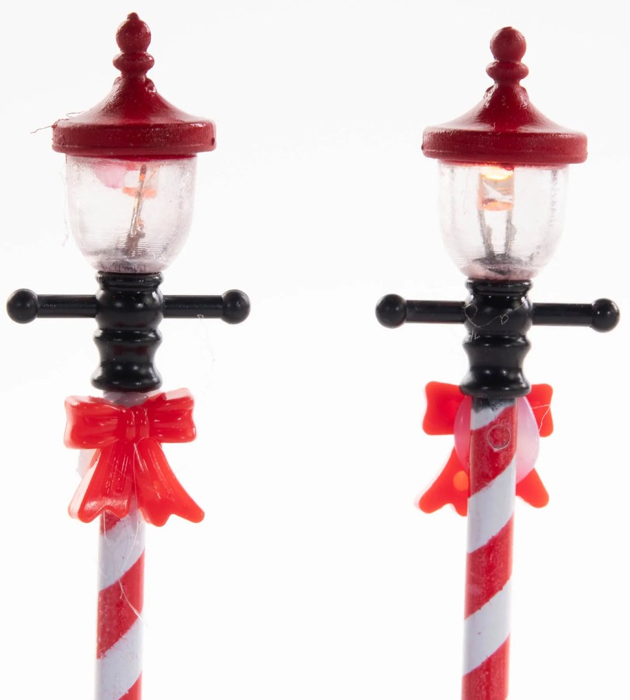 Latarnia świąteczna, świeca LED, 10 cm