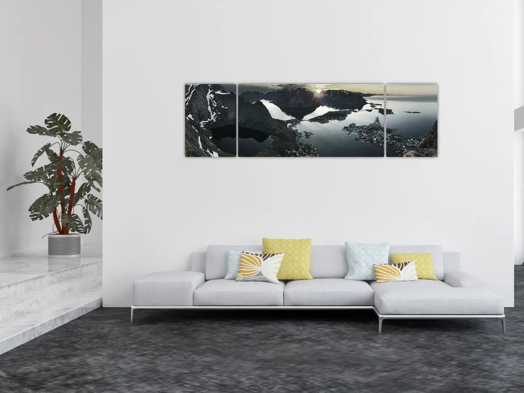Obraz - Norweskie góry (170x50 cm)