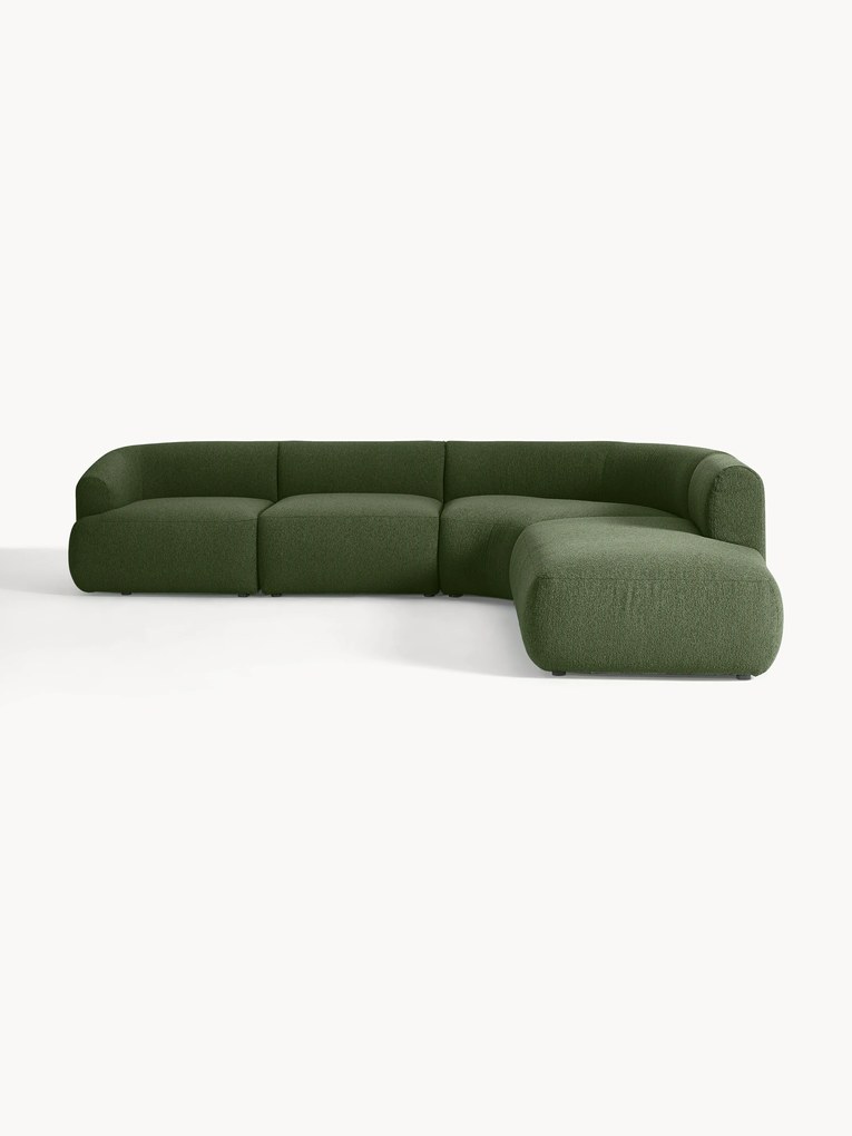 Narożna sofa modułowa Bouclé Sofia (4-osobowa)