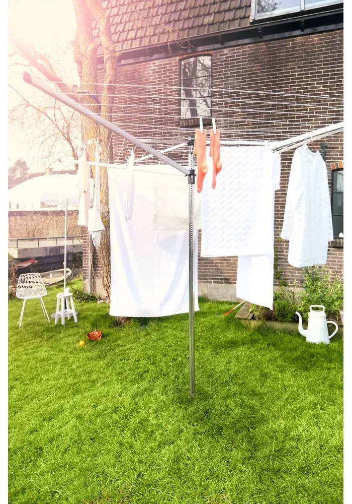 Ogrodowa suszarka na pranie w kolorze srebra 40 m Topspinner – Brabantia