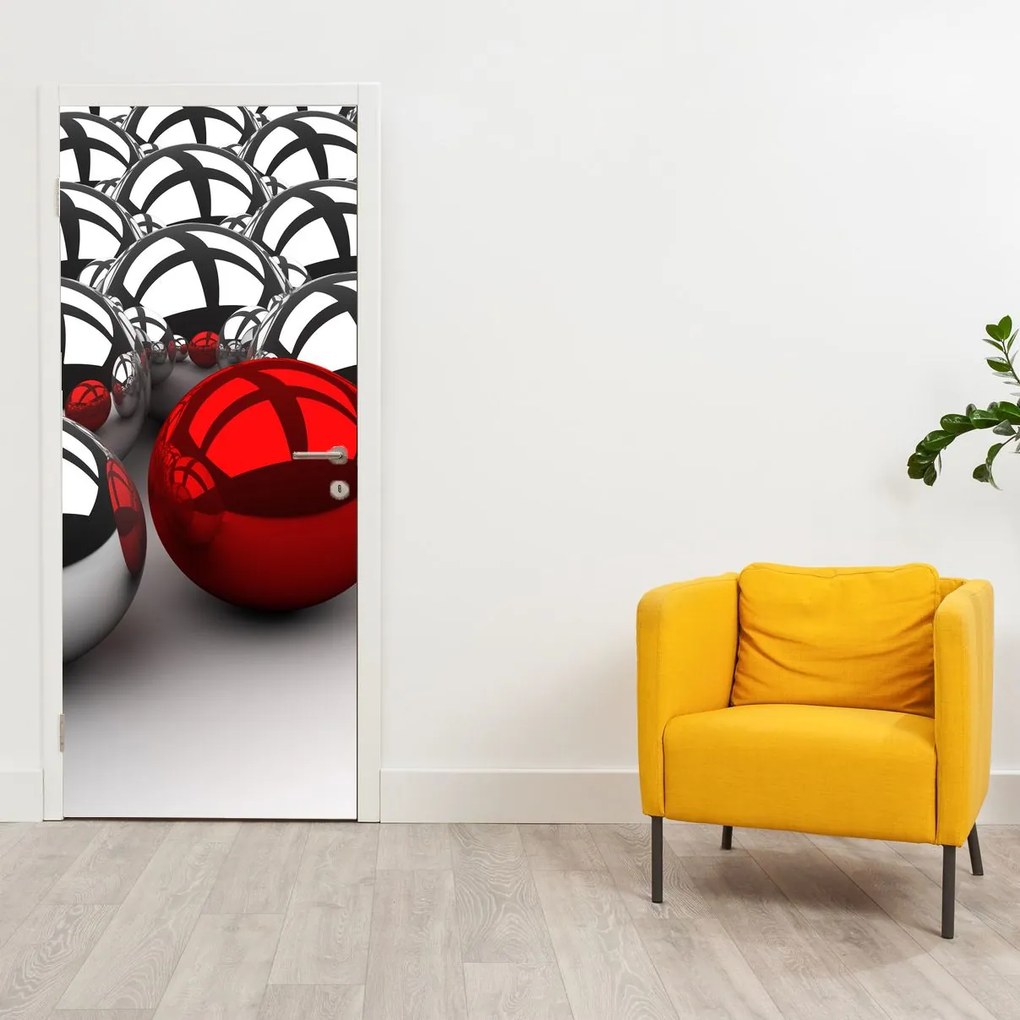 Fototapeta na drzwi - Błyszczące kulki (95x205cm)