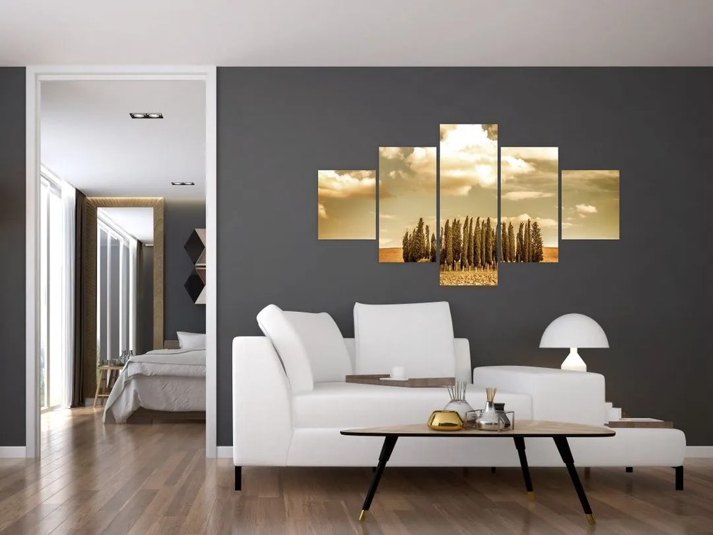 Obraz leśnej łąki (125x70 cm)