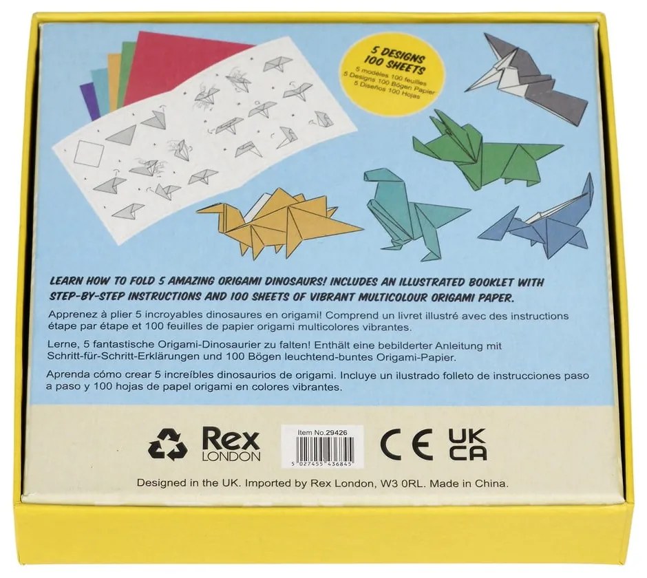 Zestaw do origami Prehistoric Land – Rex London