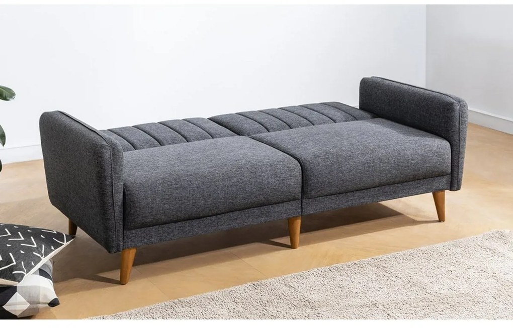 Sofa rozkładana Aqua ciemnoszara