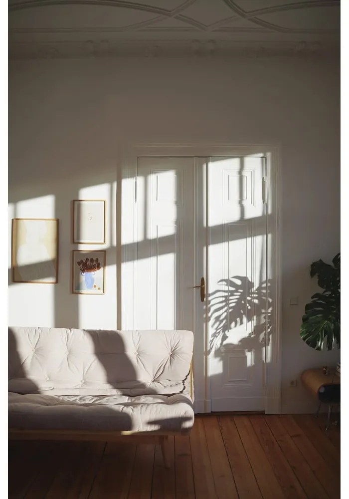 Sofa rozkładana ze sztruksową tapicerką Karup Design Folk Raw/Natural