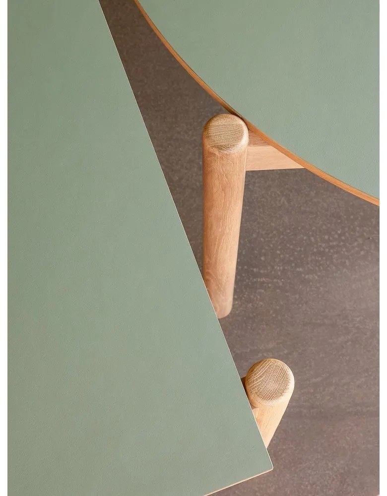 Stół z litego drewna dębowego 107x190 cm Oblique – Hübsch