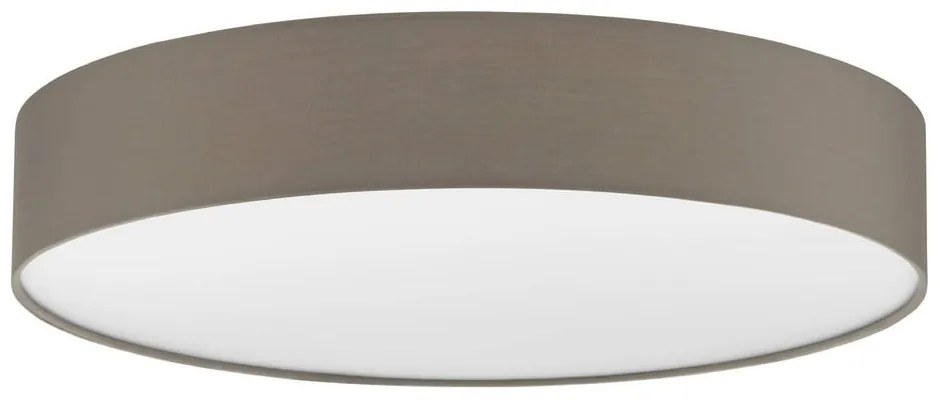 Brązowa lampa sufitowa LED z tekstylnym kloszem ROMAO 3 – EGLO