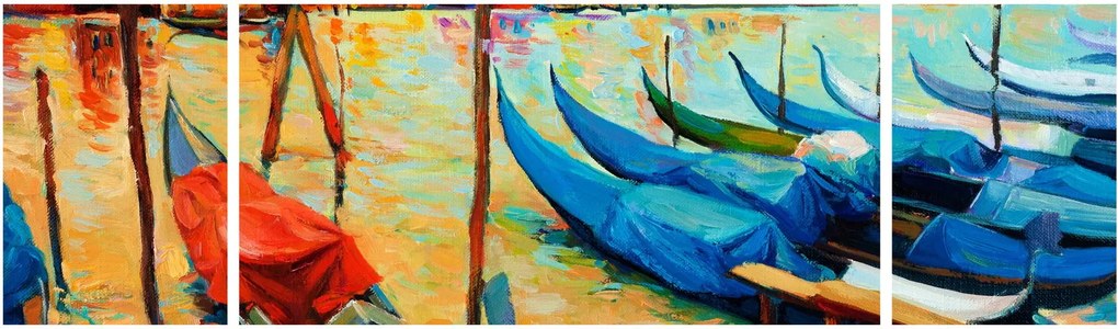 Obraz - Port w Wenecji (170x50 cm)