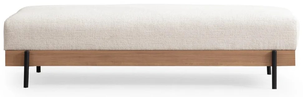 Taburet Eti Oak Pouffe White