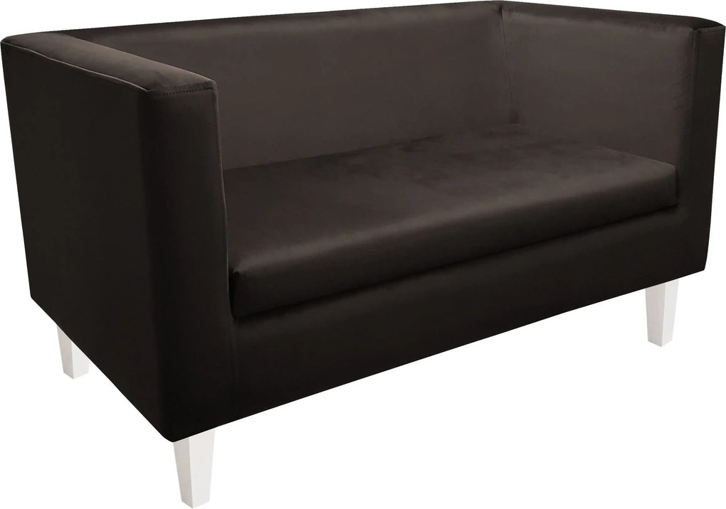 Sofa Monaco : Kolor nogi - Biała, Kolor tkaniny - VELVET - MG05, Typ tkaniny - Velvet, Wysokość nogi - 20 cm