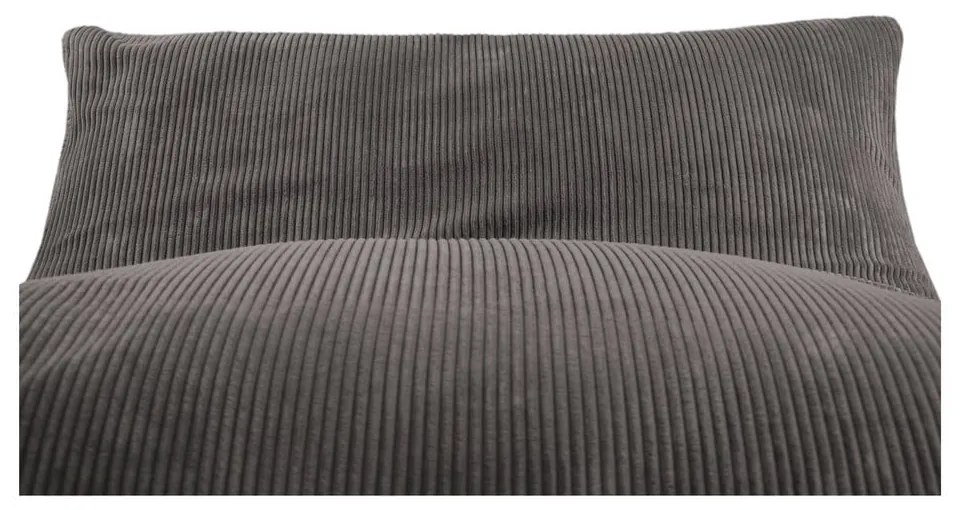 Czarny sztruksowy worek do siedzenia Sofa Lounge – SLOWDOWN