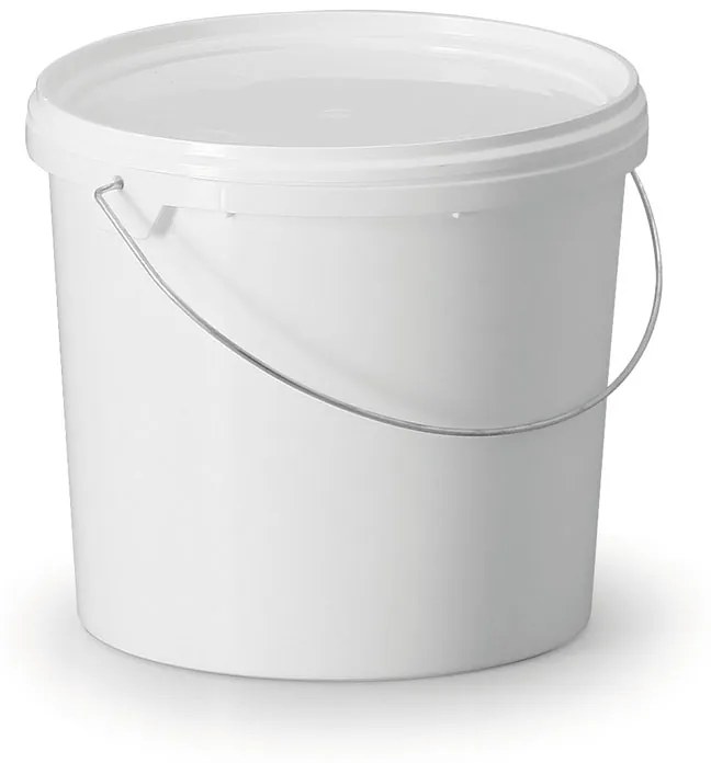 Plastikowe wiaderko Standard 5 L, uchwyt z drutu