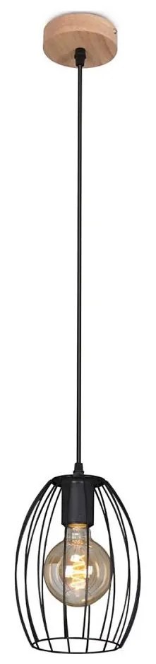 Brilo - Lampa wisząca na lince WAKTU 1xE27/60W/230V